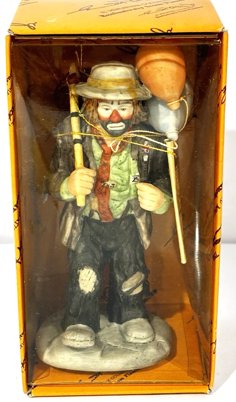 Vintage Flambro Emmett Kelly Jr. Balloons For Sale Collectible Figurine w/CoA